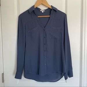 Dusty blue Express portofino shirt